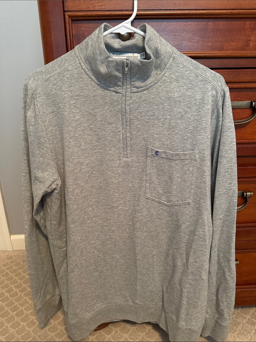 Men’s Criquet quarter zip performance shirt